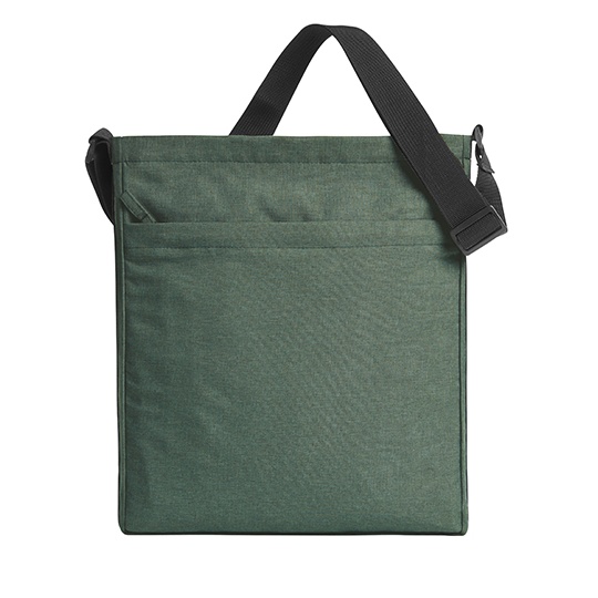 Torba na ramie z kieszenia HF16077 - Green Melange