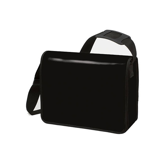 Torba na ramie z klapa plandeka HF2814 - Black