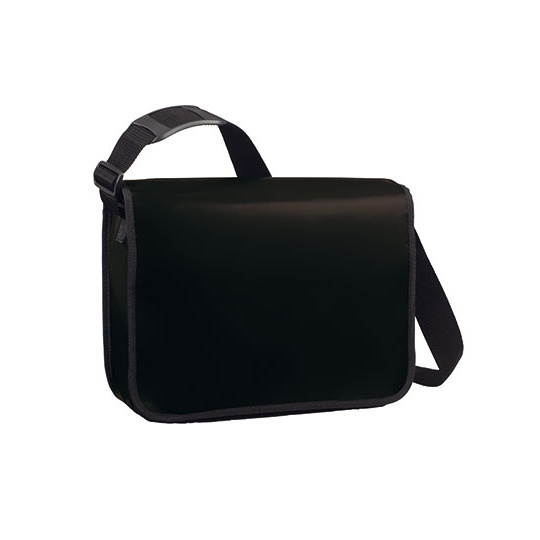 Torba na ramie z klapa plandeka HF2814 - Black Matt