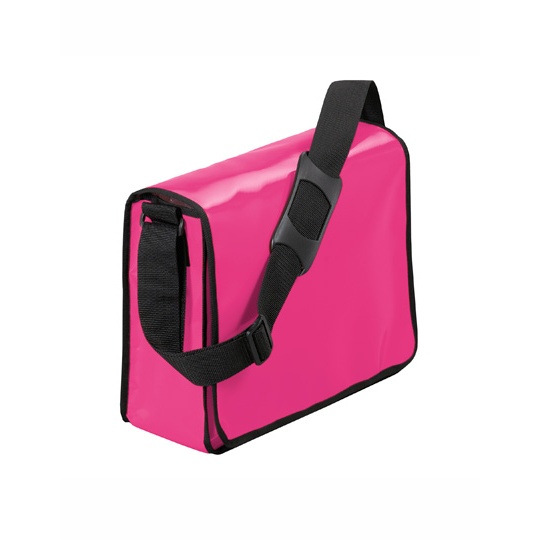 Torba na ramie z klapa plandeka HF2814 - Magenta