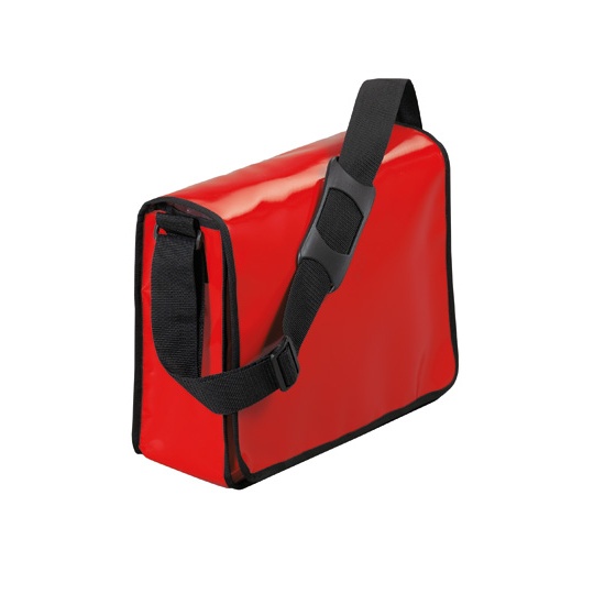 Torba na ramie z klapa plandeka HF2814 - Red