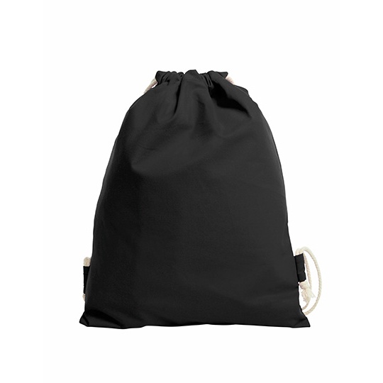 Plecak Worek Bawelniany Sciagany Troczkiem HF3057 - Black
