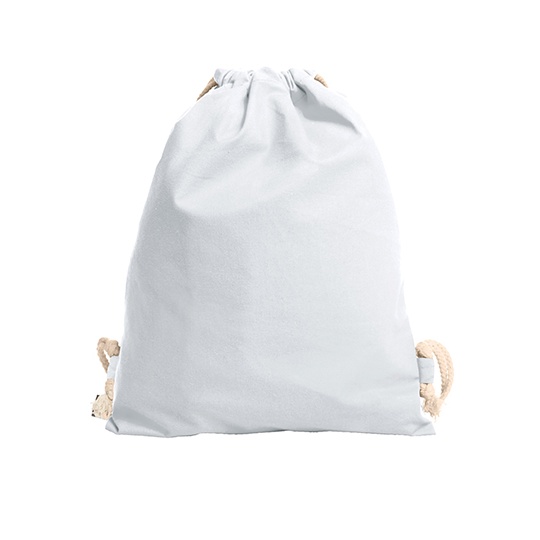 Plecak Worek Bawelniany Sciagany Troczkiem HF3057 - White