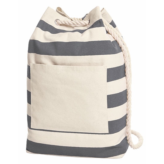 Plecak młodzieżowy w paski HF3348 - Anthracite