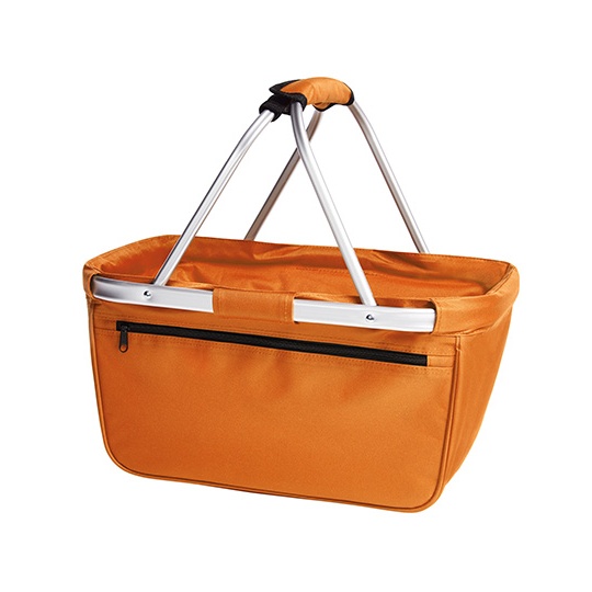 Kosz na zakupy skladany z aluminiowa rama HF3939 - Orange