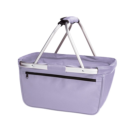 Kosz na zakupy skladany z aluminiowa rama HF3939 - Lilac