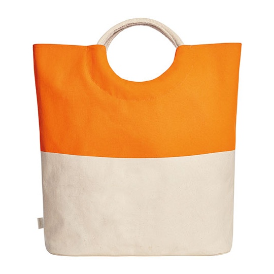 Duża torba shopper z okrągłymi rączkami HF6507 - Orange
