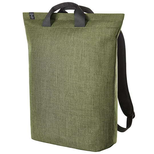 Plecak na laptopa rPET HF6517 - Green-Sprinkle