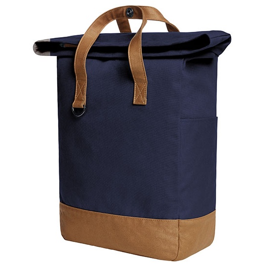 Plecak na laptopa z klapą HF6520 - Navy & Brown