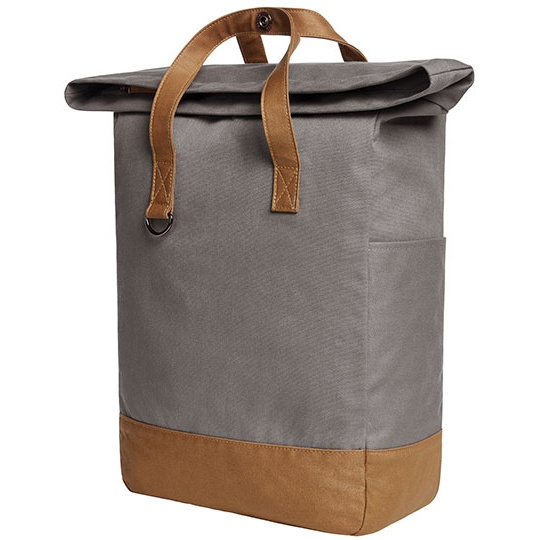 Plecak na laptopa z klapą HF6520 - Grey & Brown