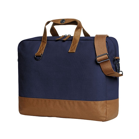 Torba na notebooka Bawelniana HF6521 - Navy & Brown