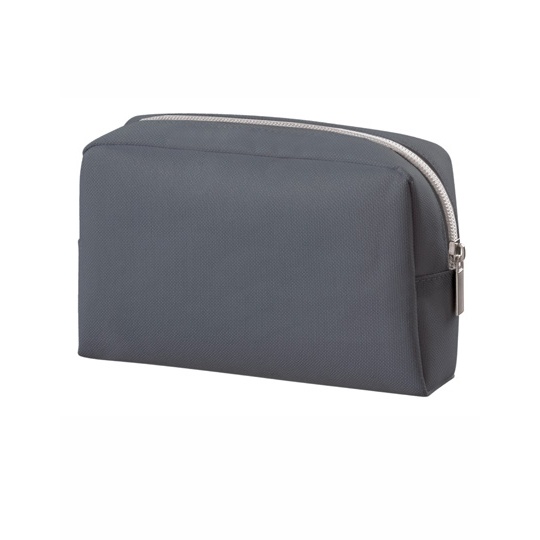 Torba Kosmetyczka Poliester Zamykana na Zamek HF7546 - Anthracite