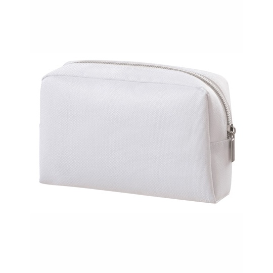 Torba Kosmetyczka Poliester Zamykana na Zamek HF7546 - White