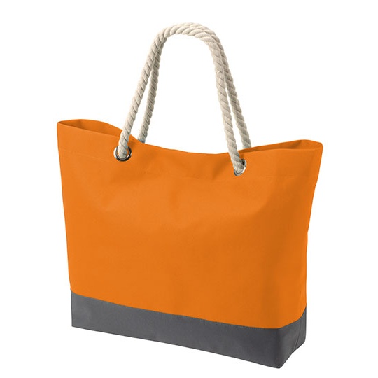 Torba Zakupowa Duza Poliester ze Sznurkami HF7785 - Orange