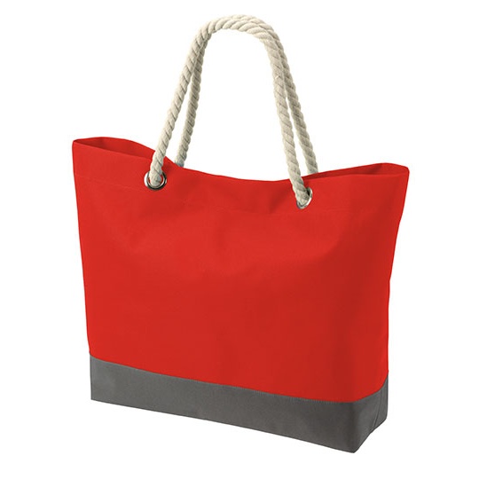Torba Zakupowa Duza Poliester ze Sznurkami HF7785 - Red