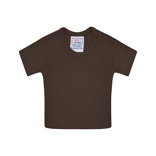 Mini T-shirt Klasyczny Bawelniany JN504 - Brown