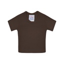 Mini T-shirt Klasyczny Bawełniany JN504 - Brown