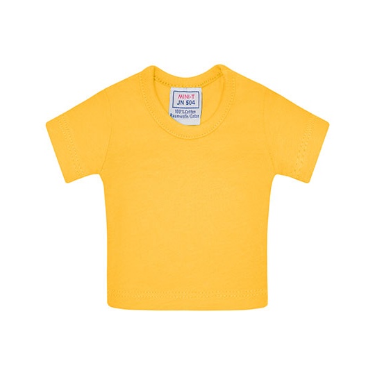 Mini T-shirt Klasyczny Bawelniany JN504 - Gold Yellow