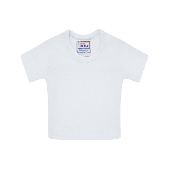 Mini T-shirt Klasyczny Bawełniany JN504 - White