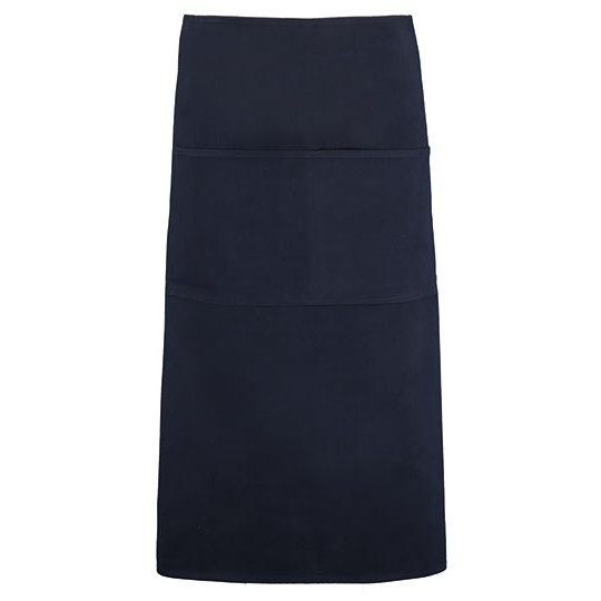 Fartuch Długi Bawełniany Twill K514 - Navy