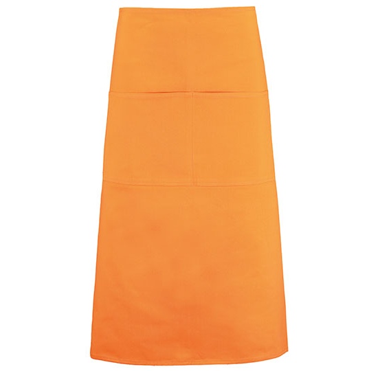 Fartuch Długi Bawełniany Twill K514 - Orange