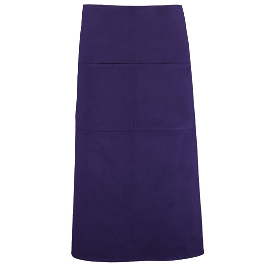 Fartuch Dlugi Bawelniany Twill K514 - Purple
