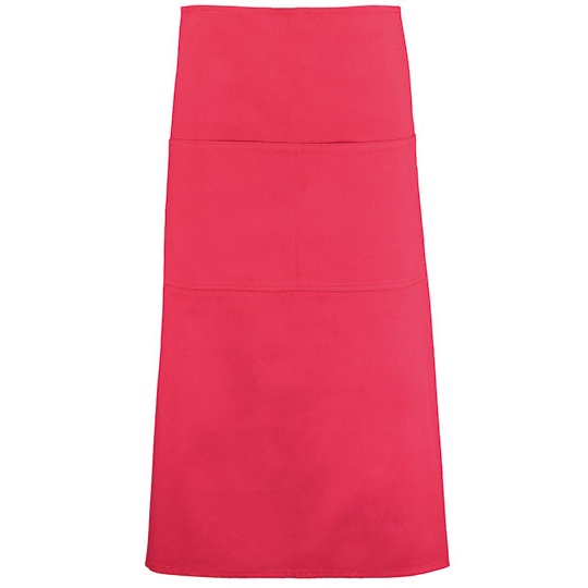 Fartuch Dlugi Bawelniany Twill K514 - Red