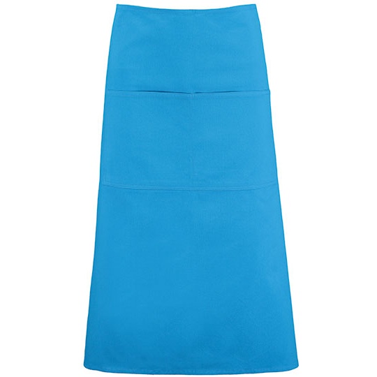 Fartuch Dlugi Bawelniany Twill K514 - Turquoise