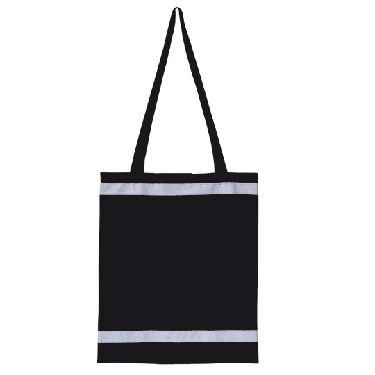 Torba Na Zakupy Poliester Odblaskowa KX105 - Black