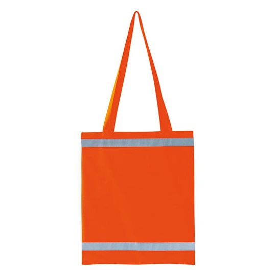 Torba Na Zakupy Poliester Odblaskowa KX105 - Signal Orange