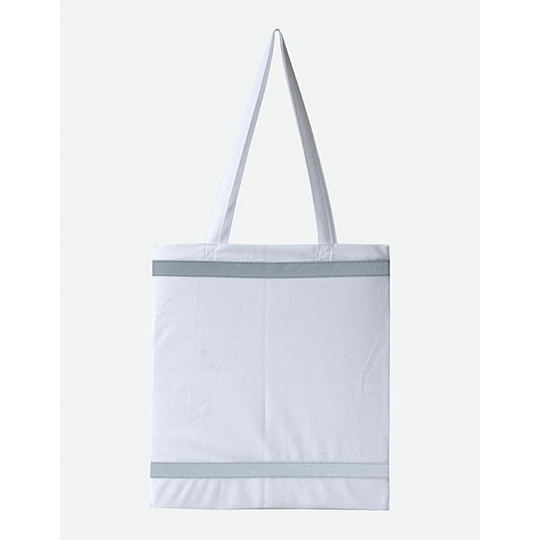 Torba Na Zakupy Poliester Odblaskowa KX105 - White