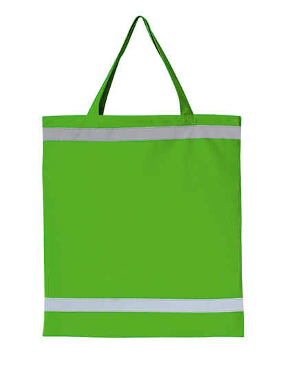 Odblaskowa Torba na Zakupy Warnsac® z Krotkimi Uchwytami  - Green