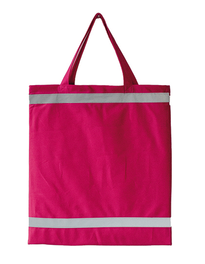 Odblaskowa Torba na Zakupy Warnsac® z Krotkimi Uchwytami  - Magenta