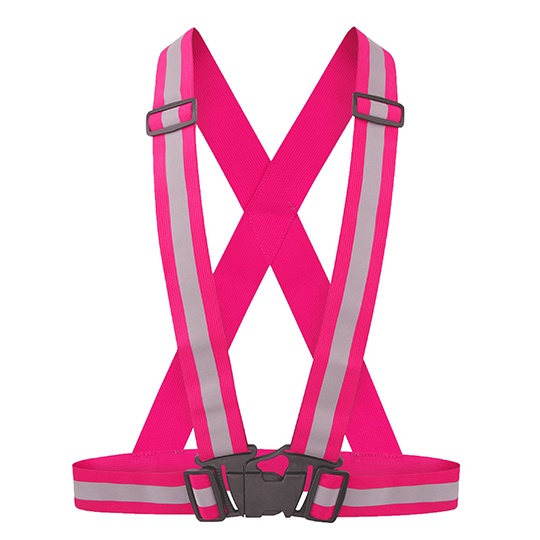 Pas Elastyczny Odblaskowy KX158 - Pink