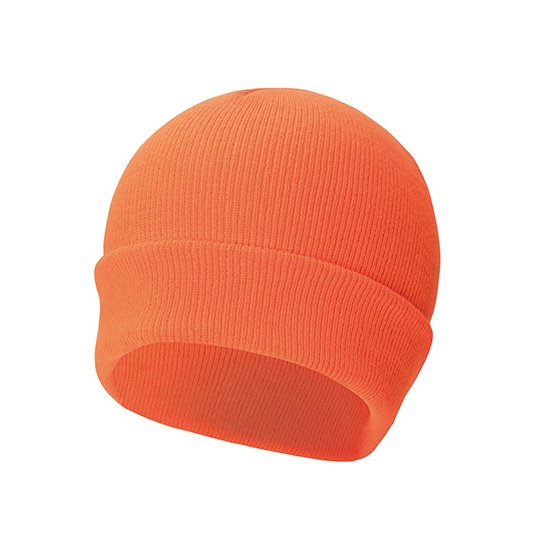 Czapka Dwuwarstwowa Akrylowa Podwinieta KX700 - Signal Orange