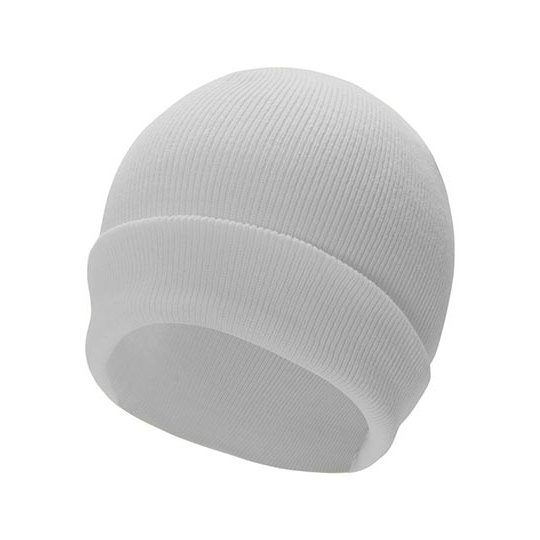 Czapka Dwuwarstwowa Akrylowa Podwinieta KX700 - White
