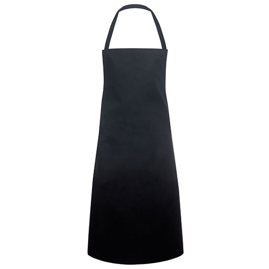 Fartuch Klasyczny Twillowy Poliester Bawełna KY045 - Black (ca. Pantone 419C)