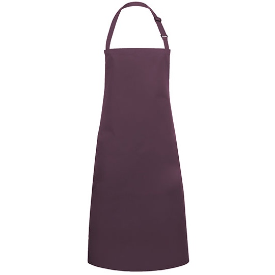 Fartuch Regulowany Twillowy KY049 - Aubergine (ca. Pantone 5185C)