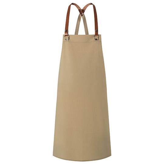 Fartuch z Twillu z Regulowanymi Paskami KY054 - Pebble