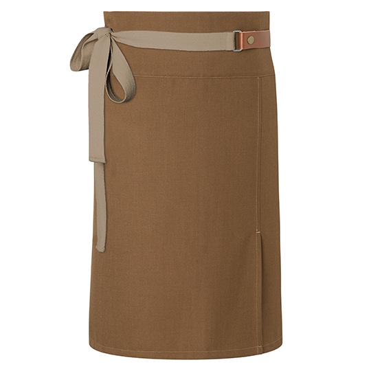 Fartuch Krotki Twillowy z Recyklingu KY055 - Cinnamon (ca. Pantone 2321C)