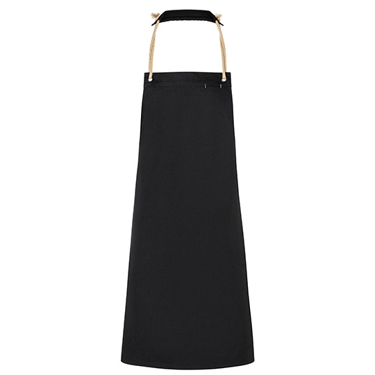 Fartuch Miejski Twillowy Recyklingowy KY056 - Black (ca. Pantone 419C)