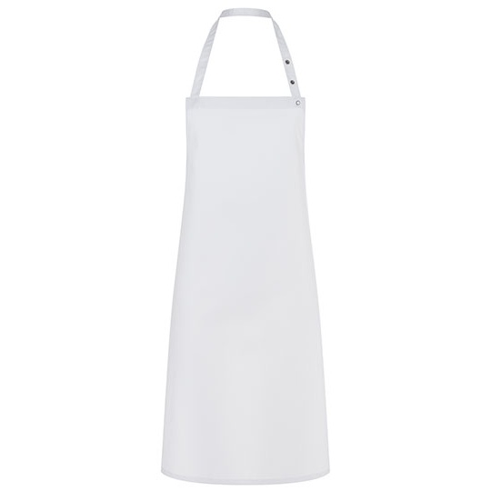 Fartuch twillowy z regulowanym paskiem KY072 - White