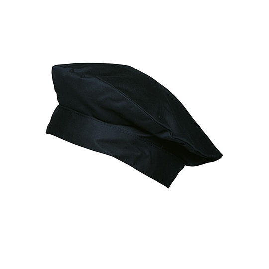 Beret Twillowy Bawelniany KY096 - Black (ca. Pantone 419C)