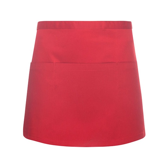 Fartuch Kelnerski Twillowy Funkcjonalny KY101 - Red (ca. Pantone 186C)