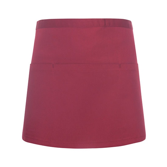 Fartuch Kelnerski Twillowy Funkcjonalny KY101 - Bordeaux (ca. Pantone 209C)
