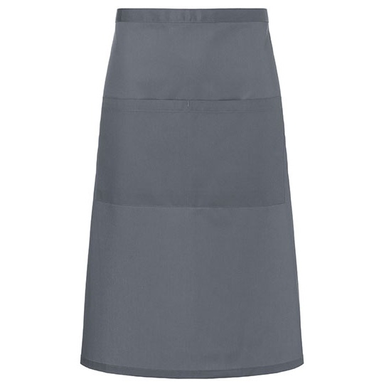 Fartuch Bistro Twillowy Poliester Bawelna KY112 - Anthracite (ca. Pantone 7540C)