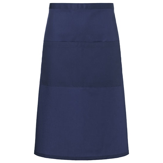 Fartuch Bistro Twillowy Poliester Bawelna KY112 - Navy (ca. Pantone 533C)
