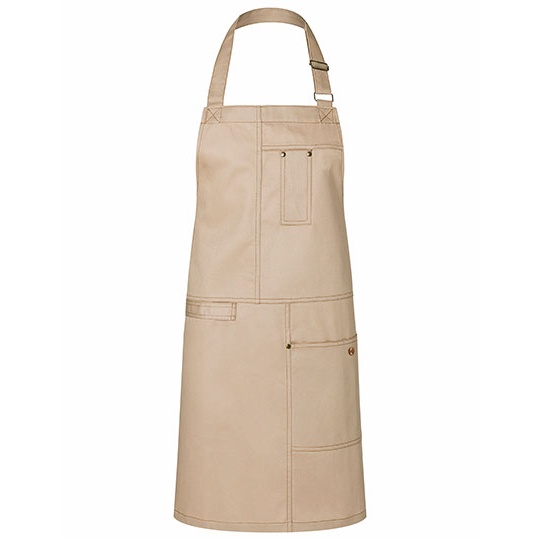 Fartuch Kelnerski Twill Bawelniany KY113 - Beige (ca. Pantone 7529 C)
