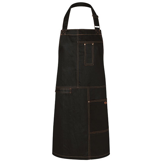 Fartuch Kelnerski Twill Bawelniany KY113 - Black (ca. Pantone 419C)