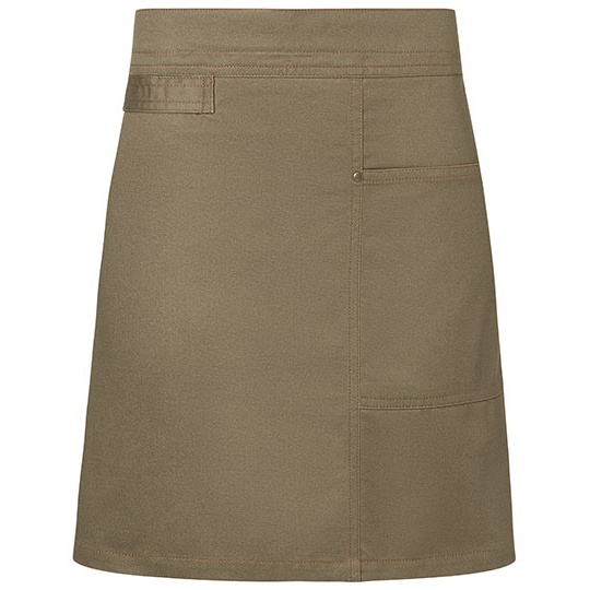 Fartuch Biodrowy Twill Bawełniany KY114 - Khaki (ca. Pantone 7497 C)